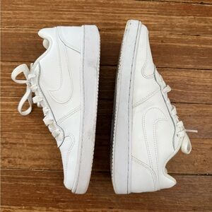 Nike Ebernon Low White Leather Sneakers Women’s 7.5